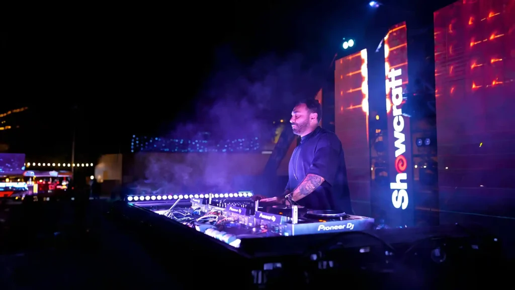 In New Year Eve Arado playing dj